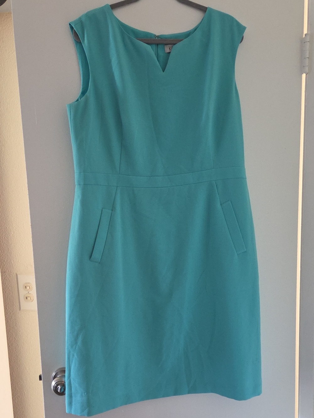 Kasper Turquoise Sheath Dress